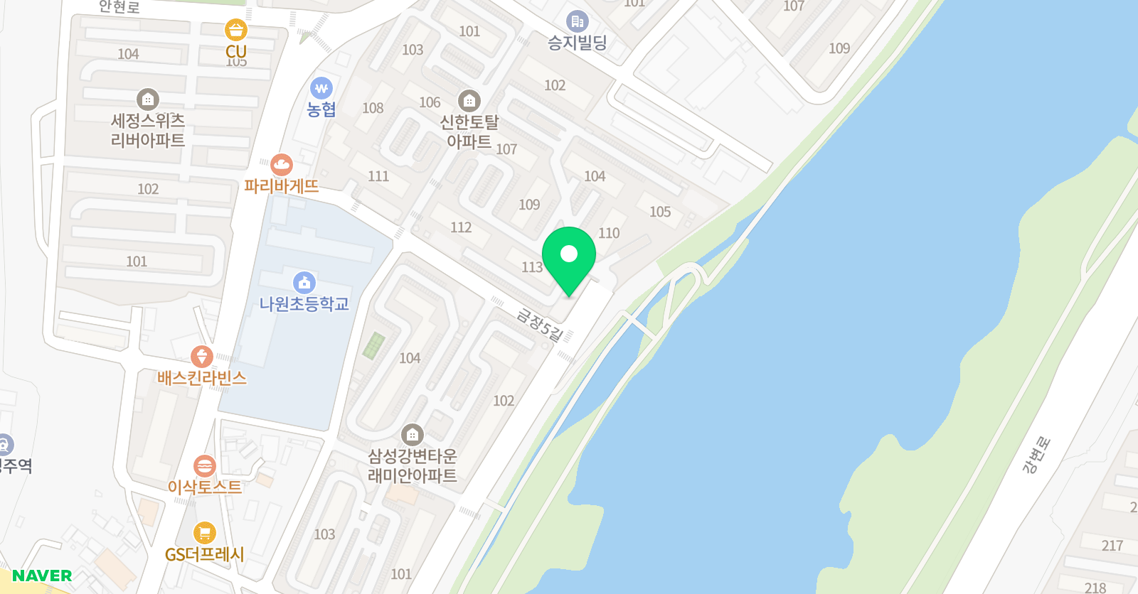 천년 초등전문학원 위치