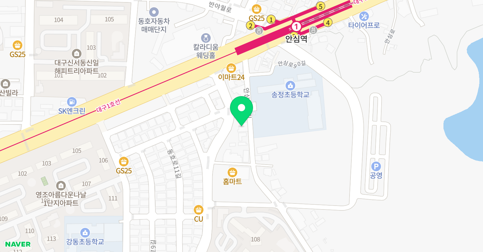 천마 태권도 위치