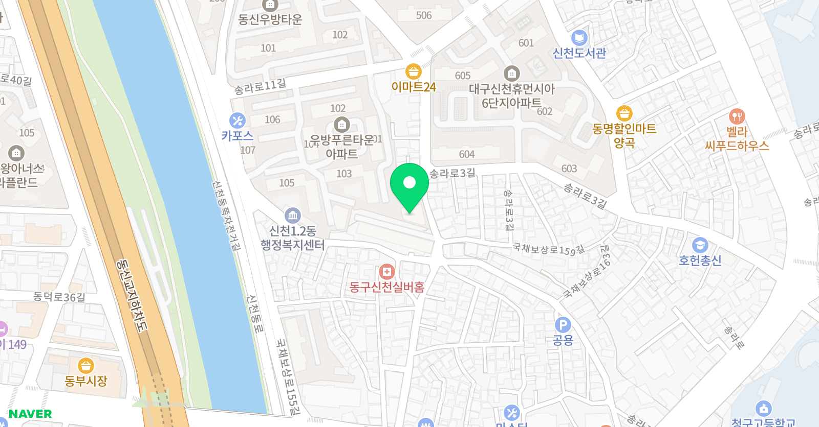 동산음악학원 위치