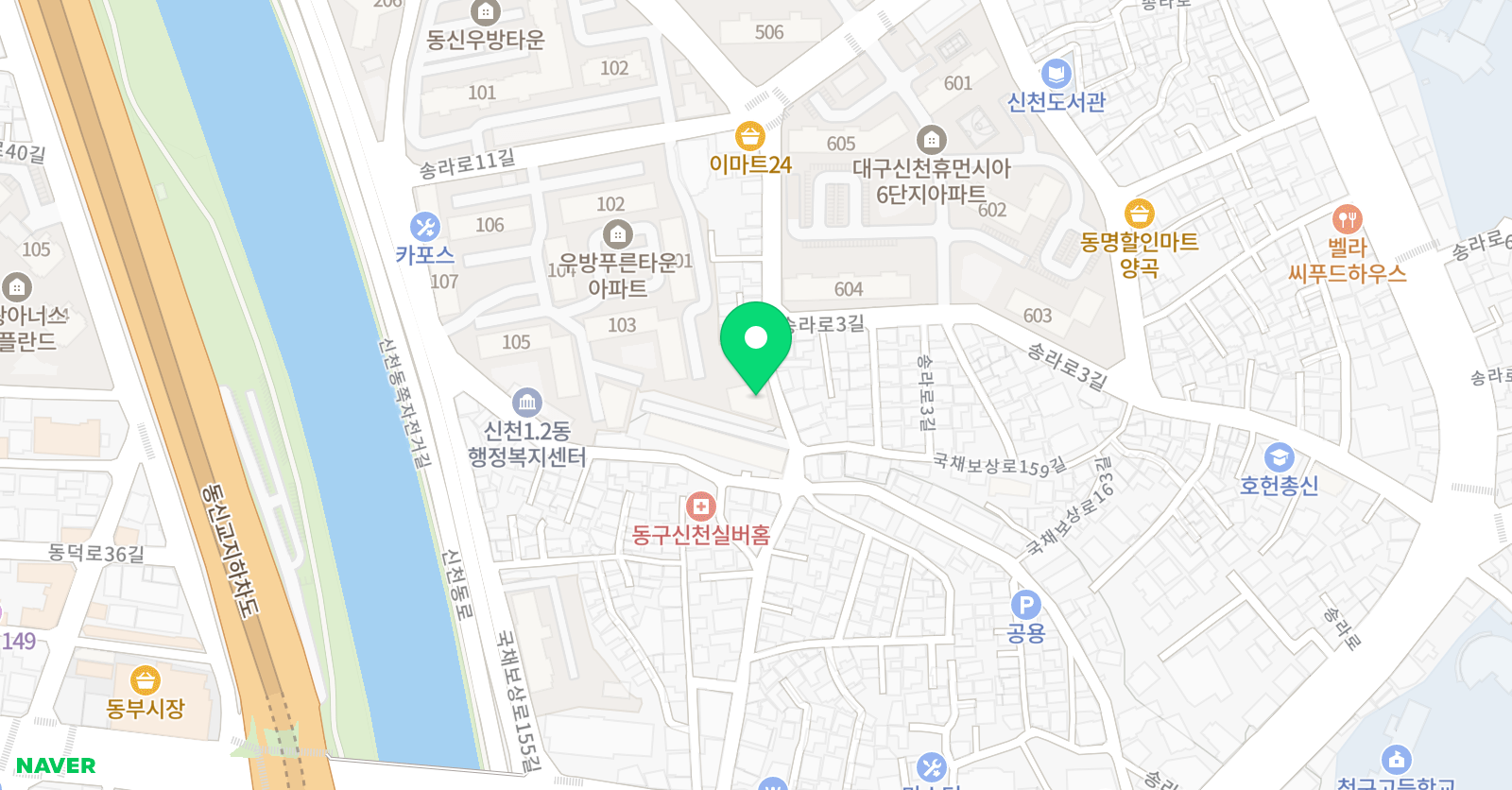 쎈 학원 위치