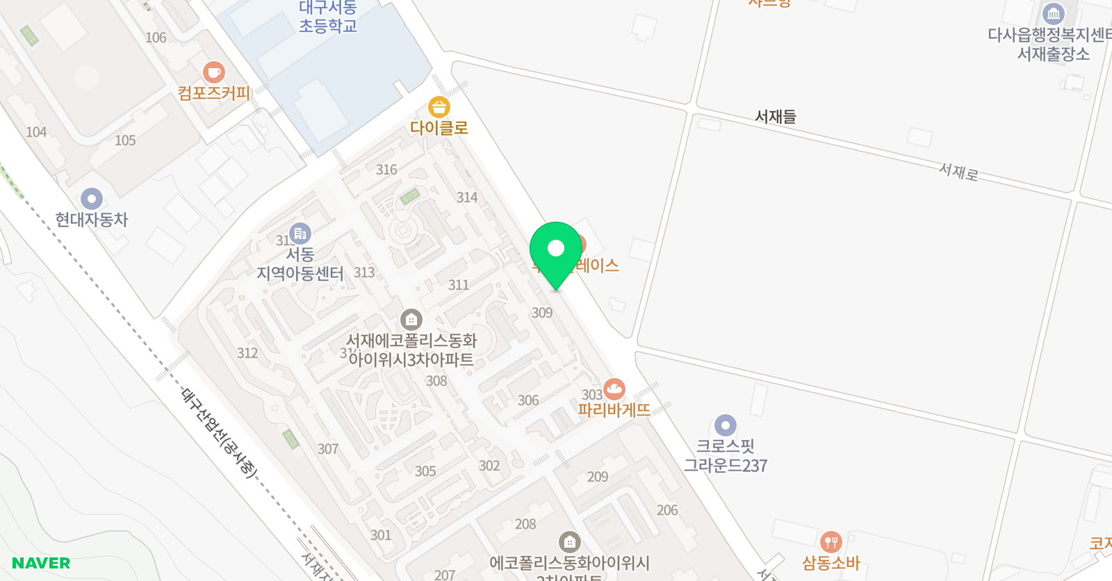 라이온즈 태권도&파워 점핑줄넘기 위치
