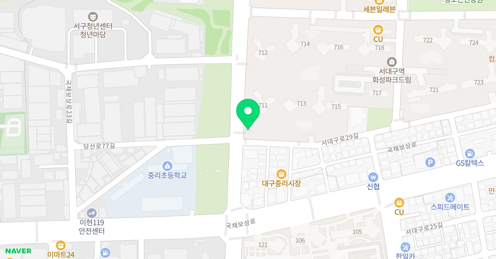 삼화 속셈학원 위치