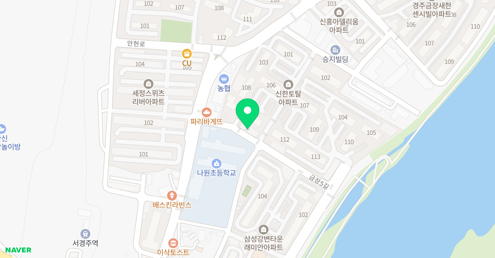 기탄 사고력교실 경주금장점 위치