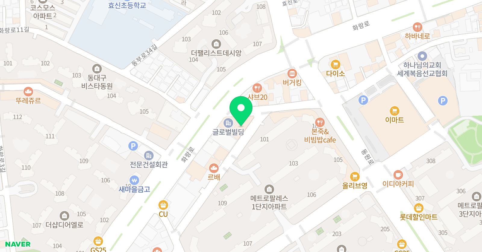 요미요미 미술학원 대구만촌교육원 위치