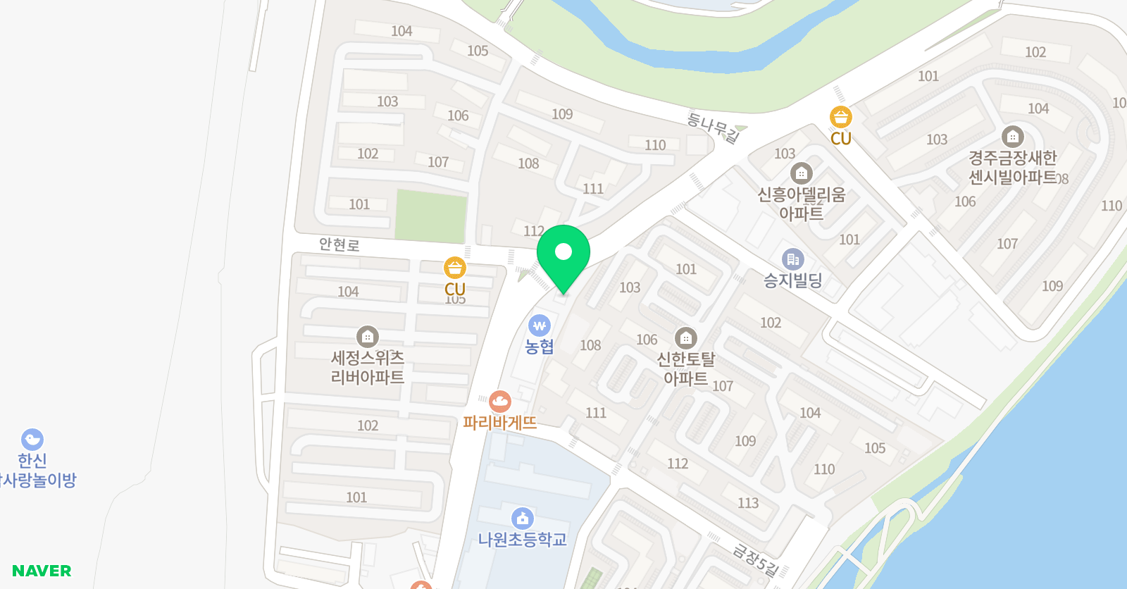 눈높이러닝센터 금장 학원 위치
