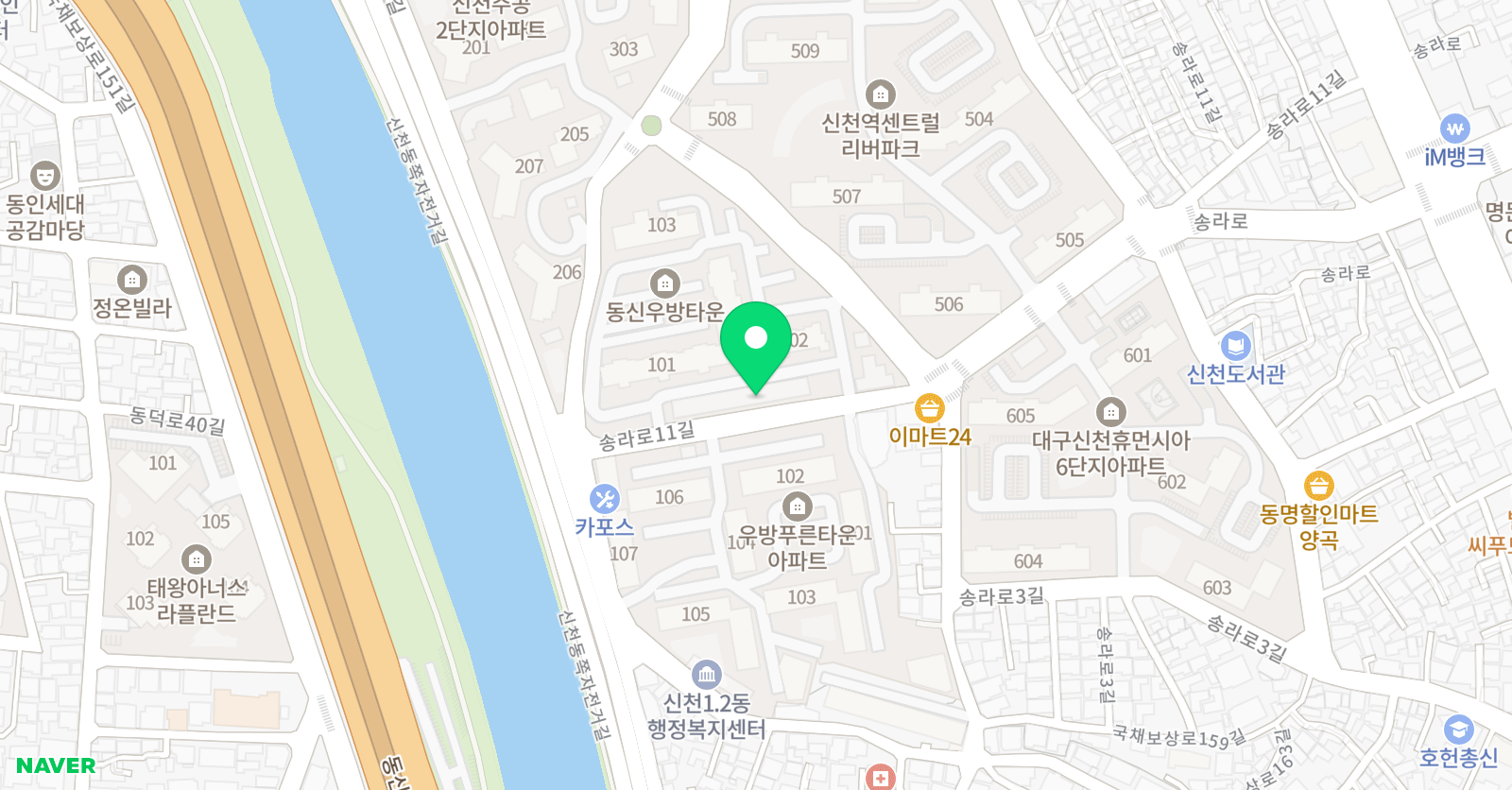 예지 용태권도 위치