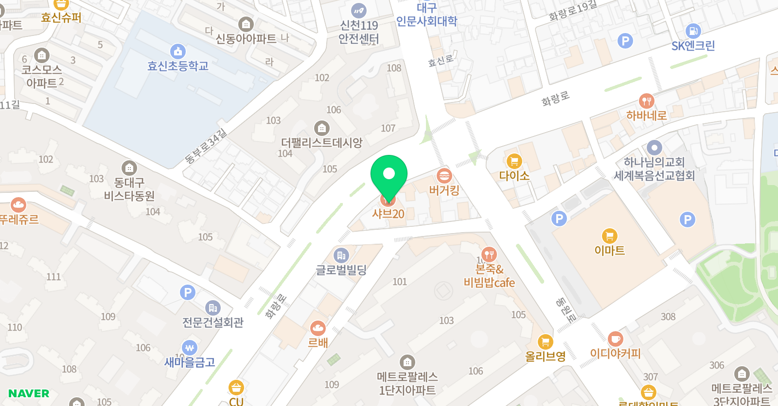 미술로생각하기 대구수성만촌센터 위치