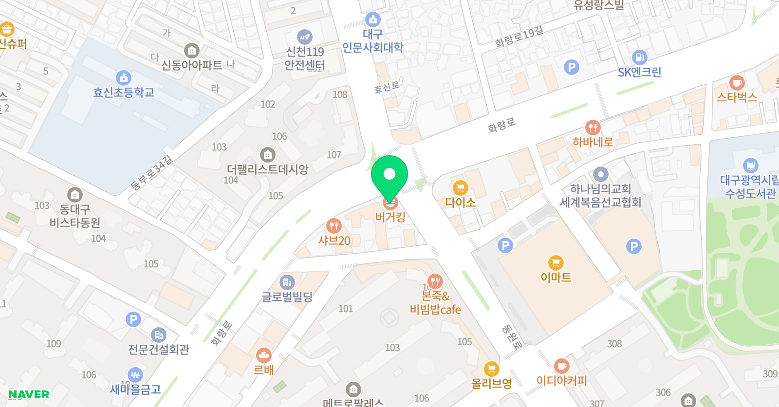 김경숙쌤의 티앤코 수학학원 위치
