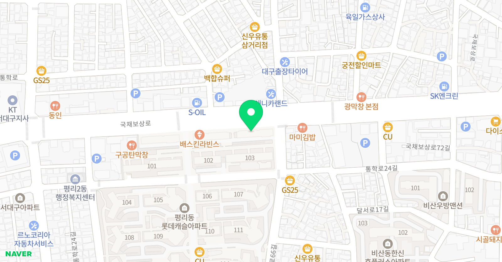 바른 미술학원 압구정 위치