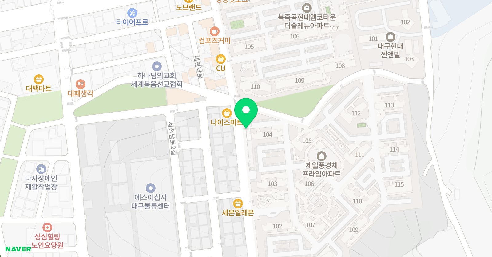 샾 음악학원 위치