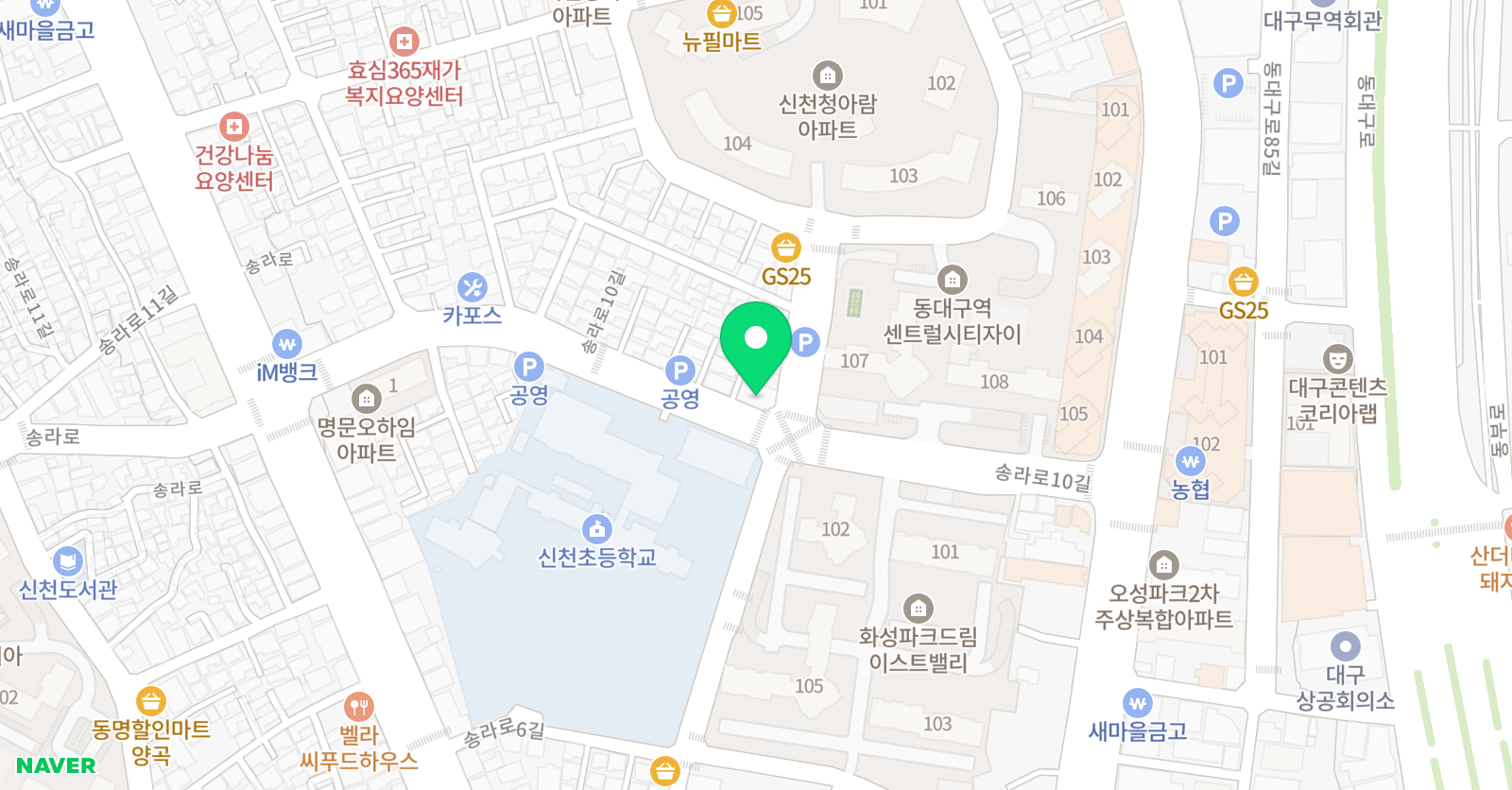 더베스트수학학원 위치