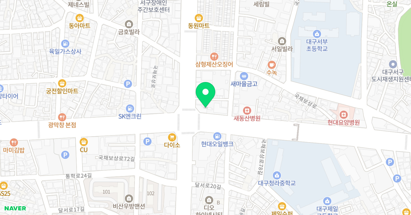 윤샘입시 학원 비산원 위치