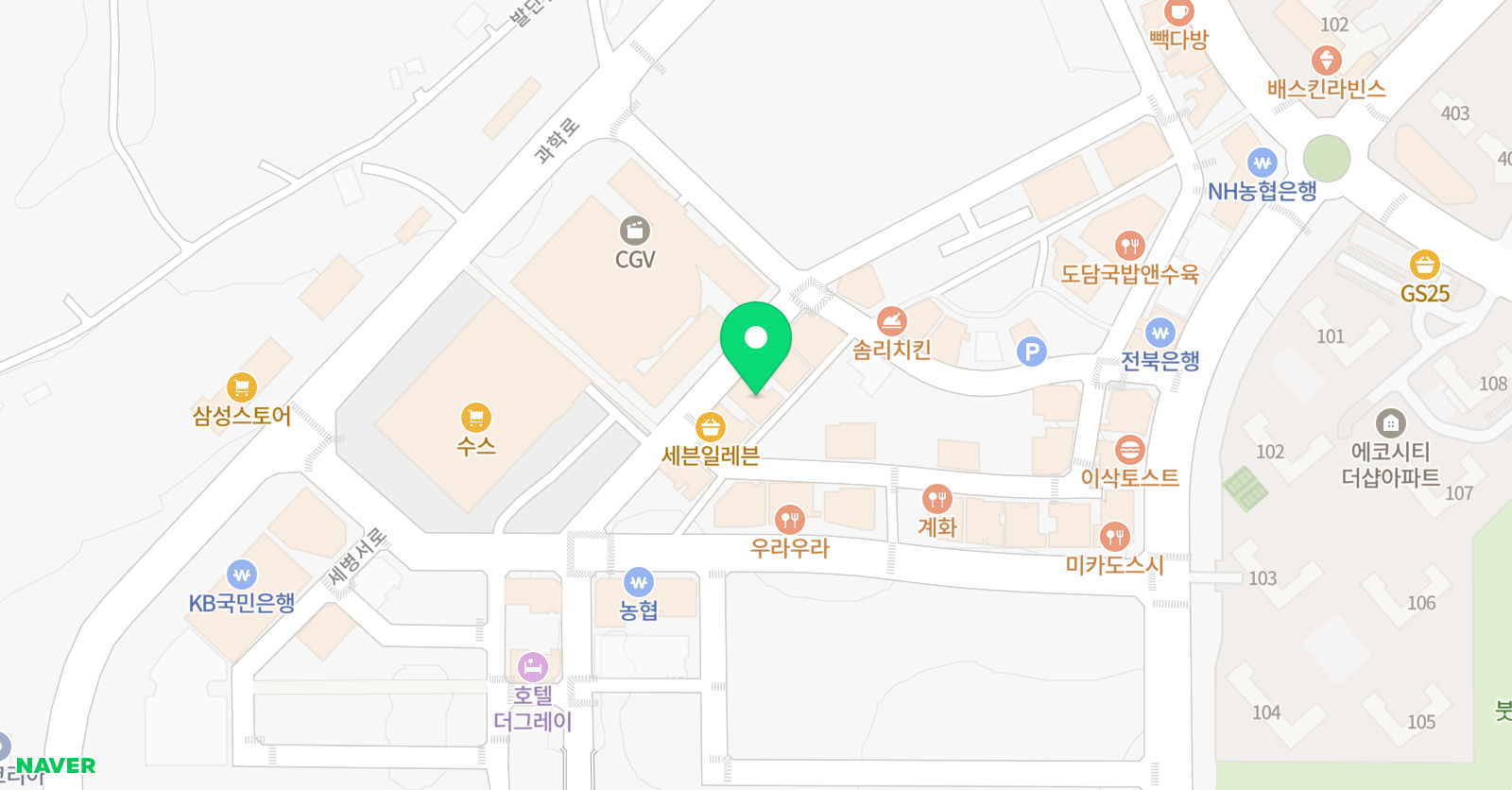 디아트 댄스스튜디오 에코시티점 위치