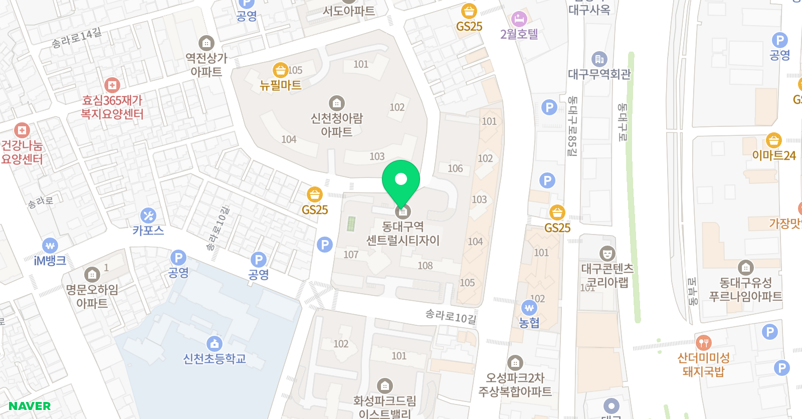 YBM 램클래스 대구신천1센터 위치