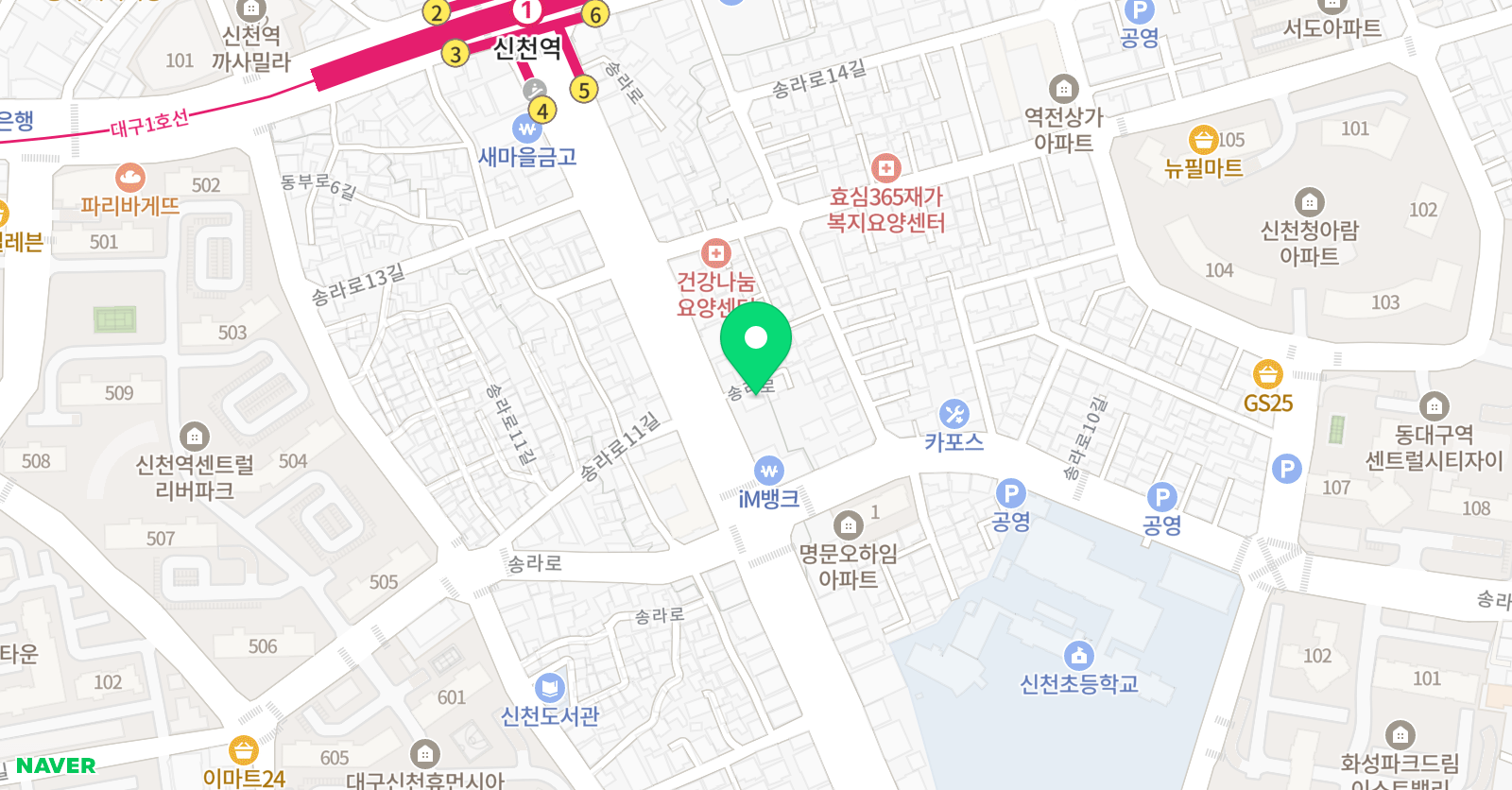 TOP 수학학원 위치
