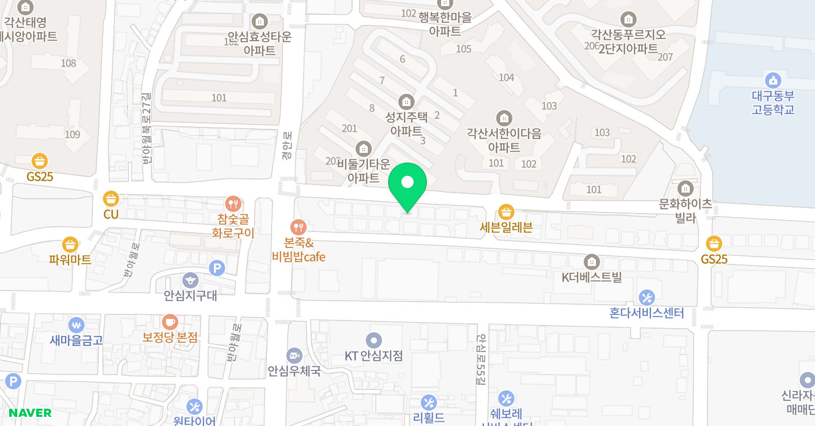 본 영어학원 위치