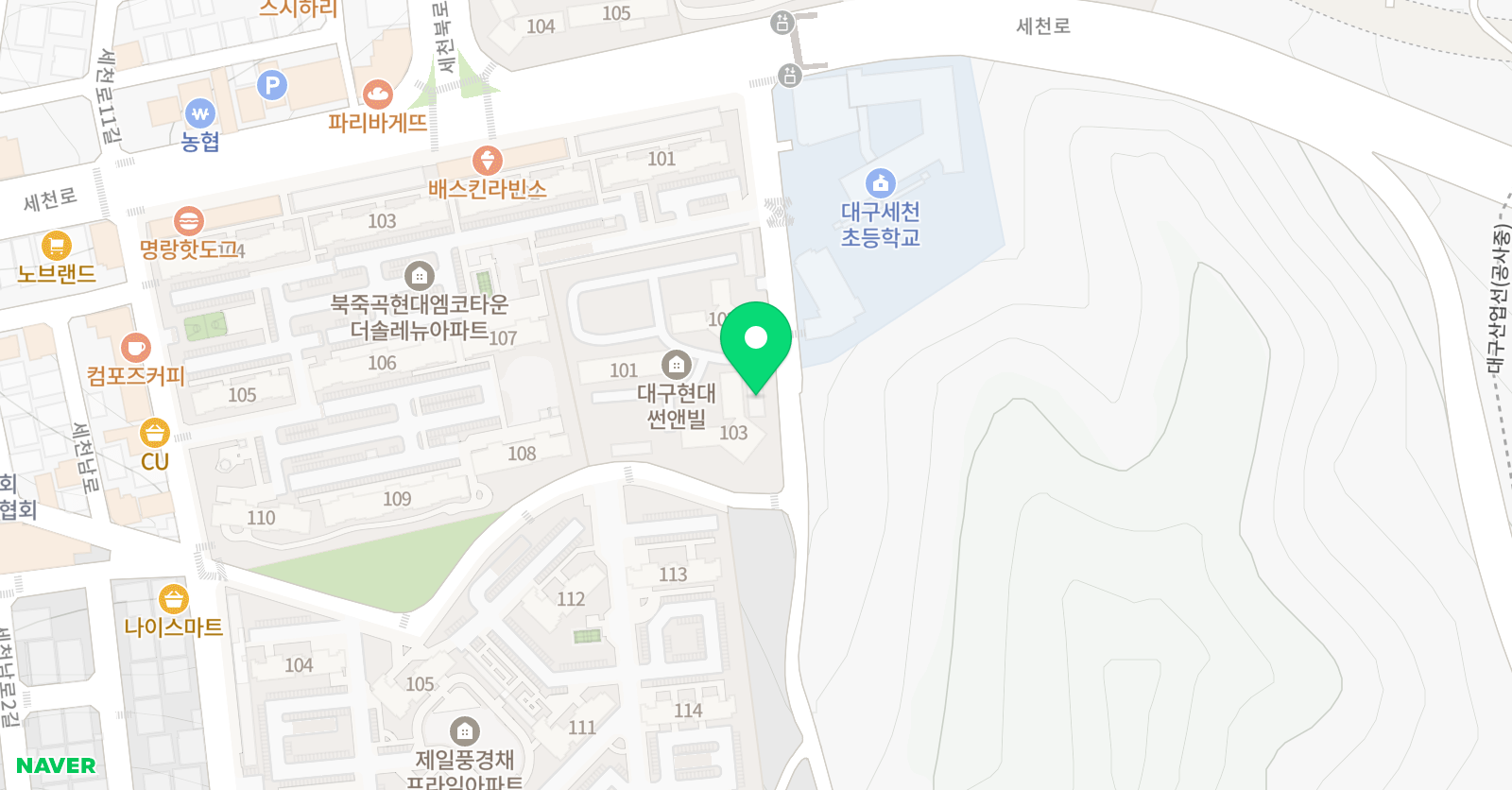 3030영어 다사세천 러닝센터 위치
