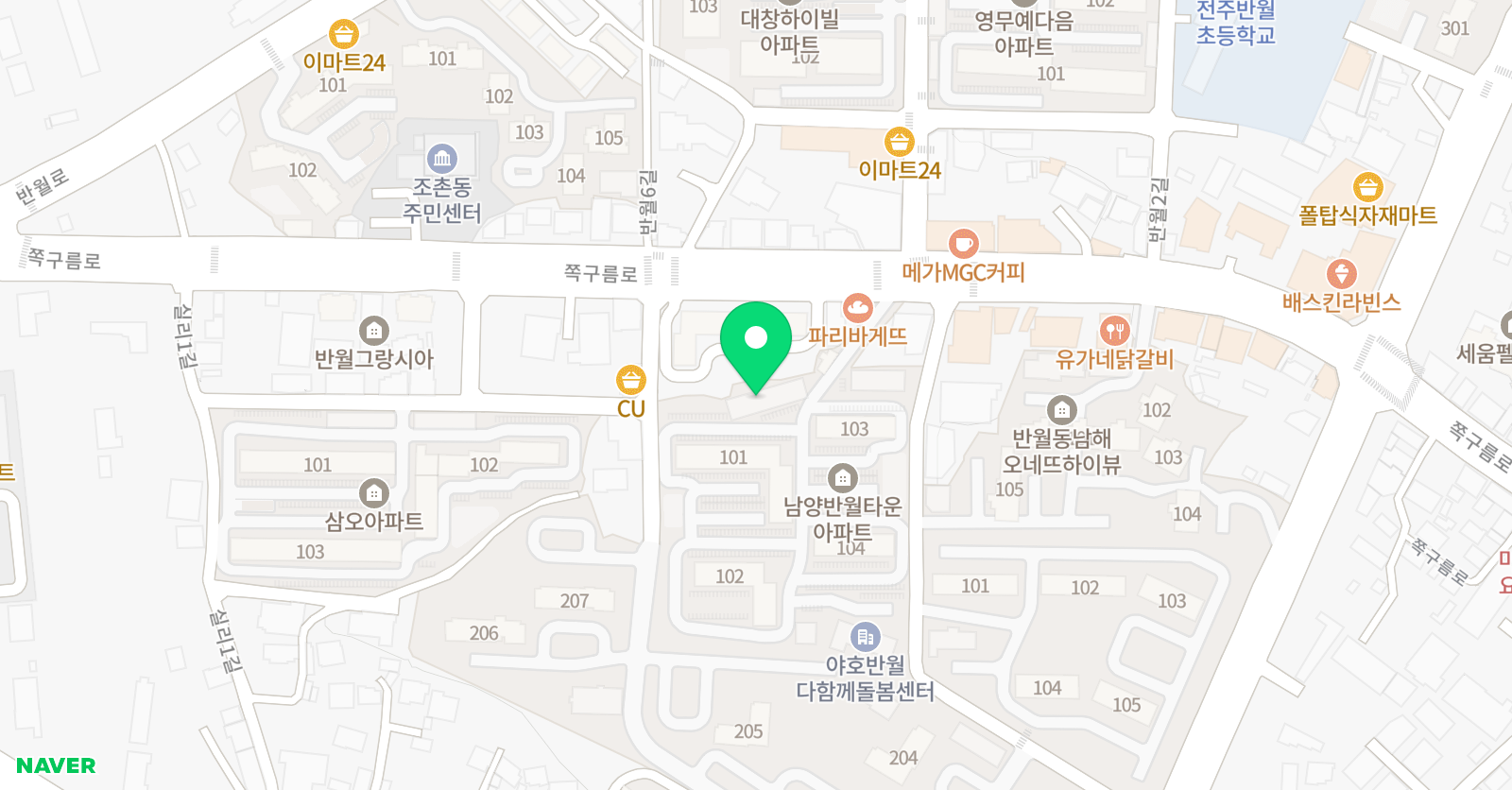 한국부부 태권도 위치