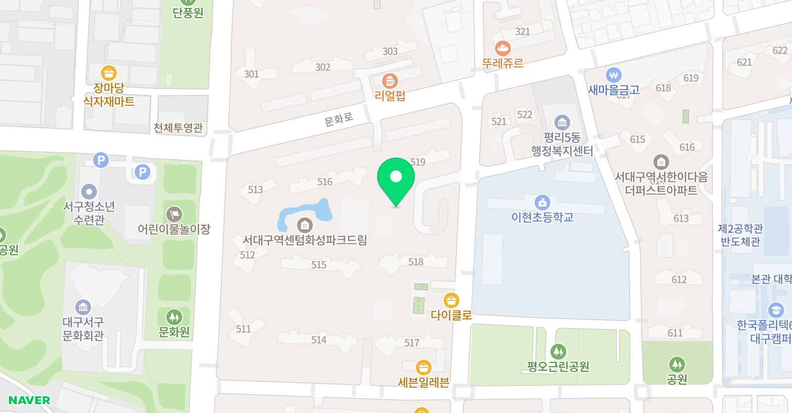 아소비 아소비 서대구역센텀화성파크드림점 위치