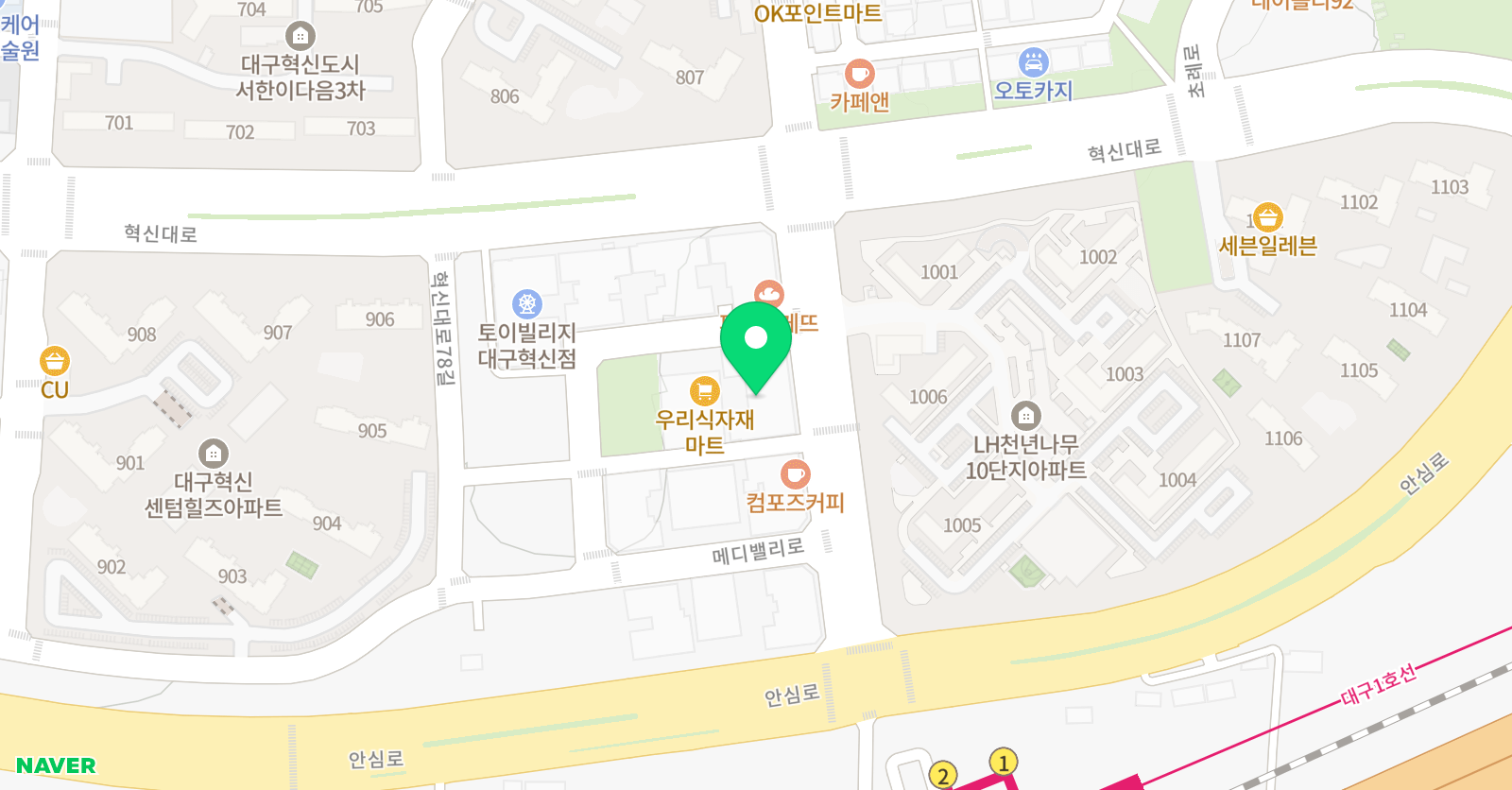 더강한 수학학원 위치