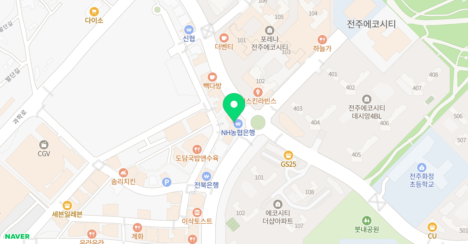 현무용 학원 위치