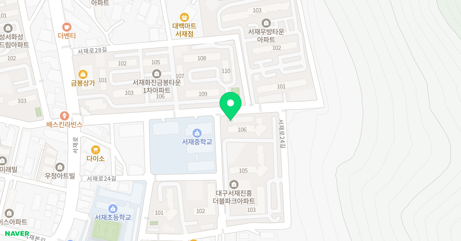 계명대태양 태권도 위치