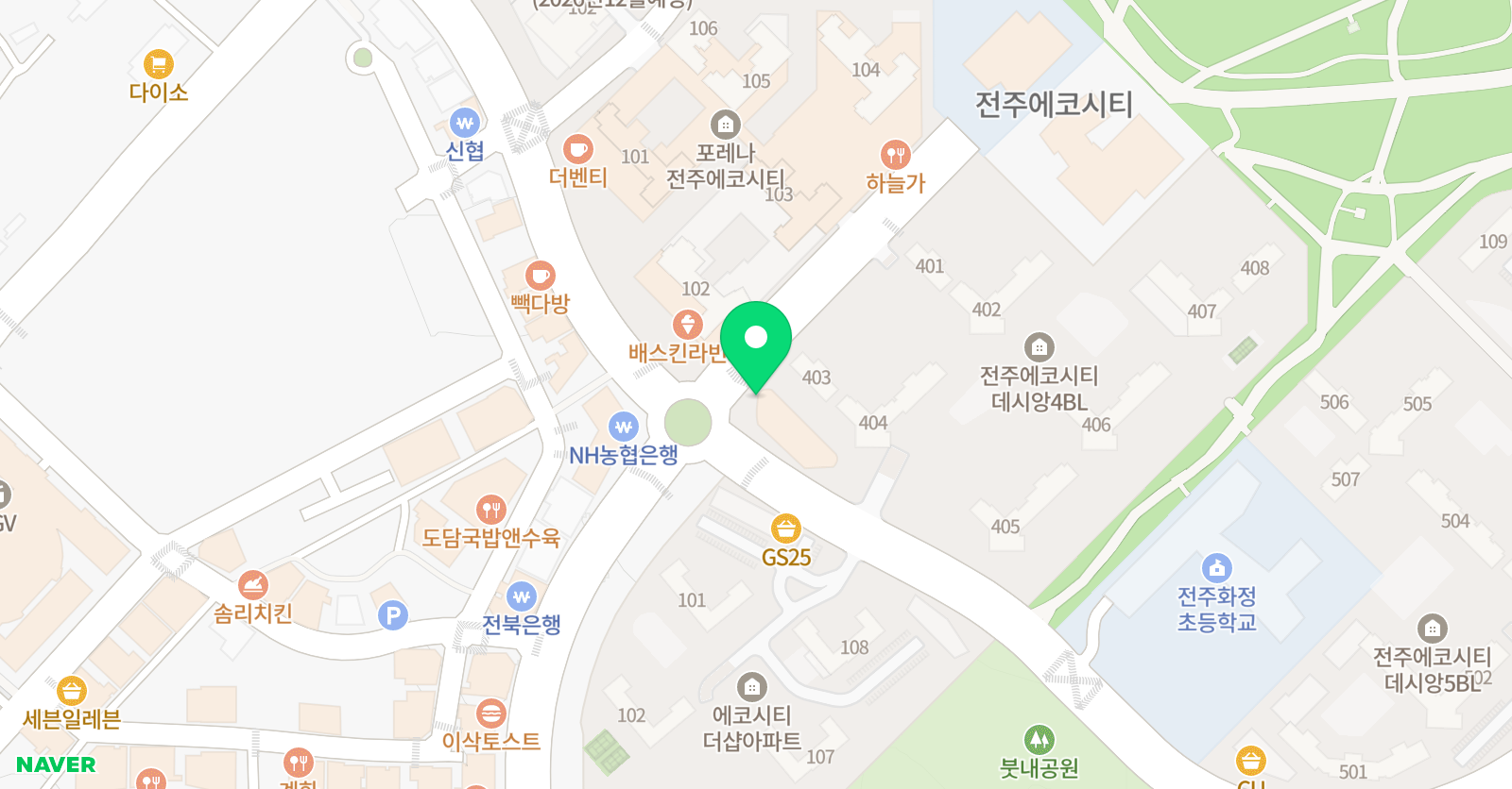 삼성 영어셀레나 화정어학원 위치