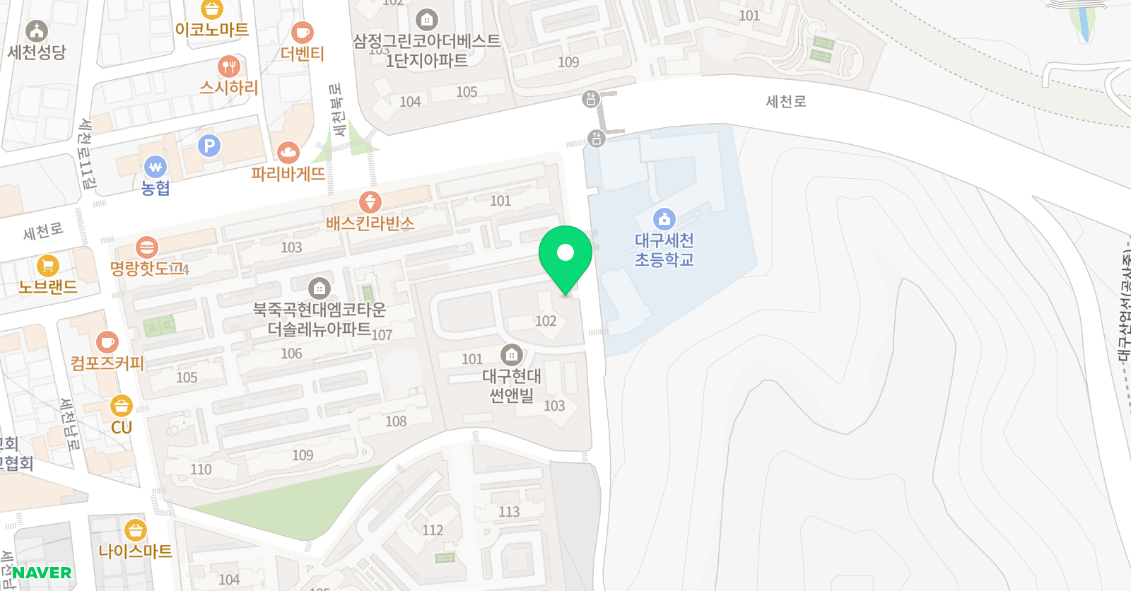 프렌잉글리시 대구세천 영어교습소 위치
