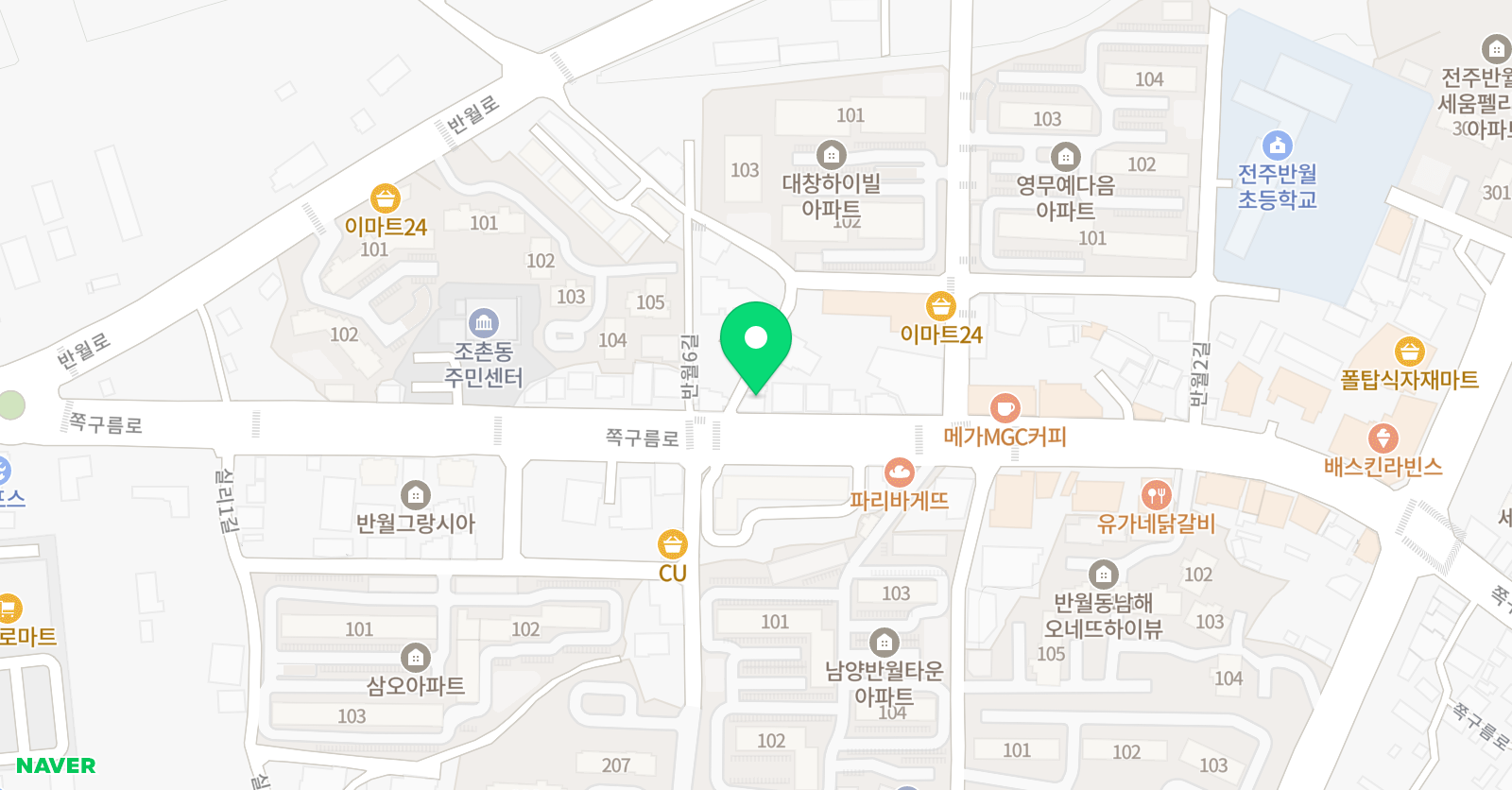 솔솔 수학전문학원 위치