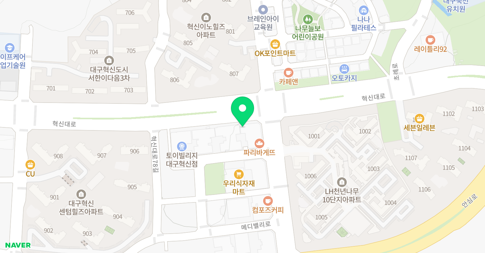 나르샤 태권도장 위치