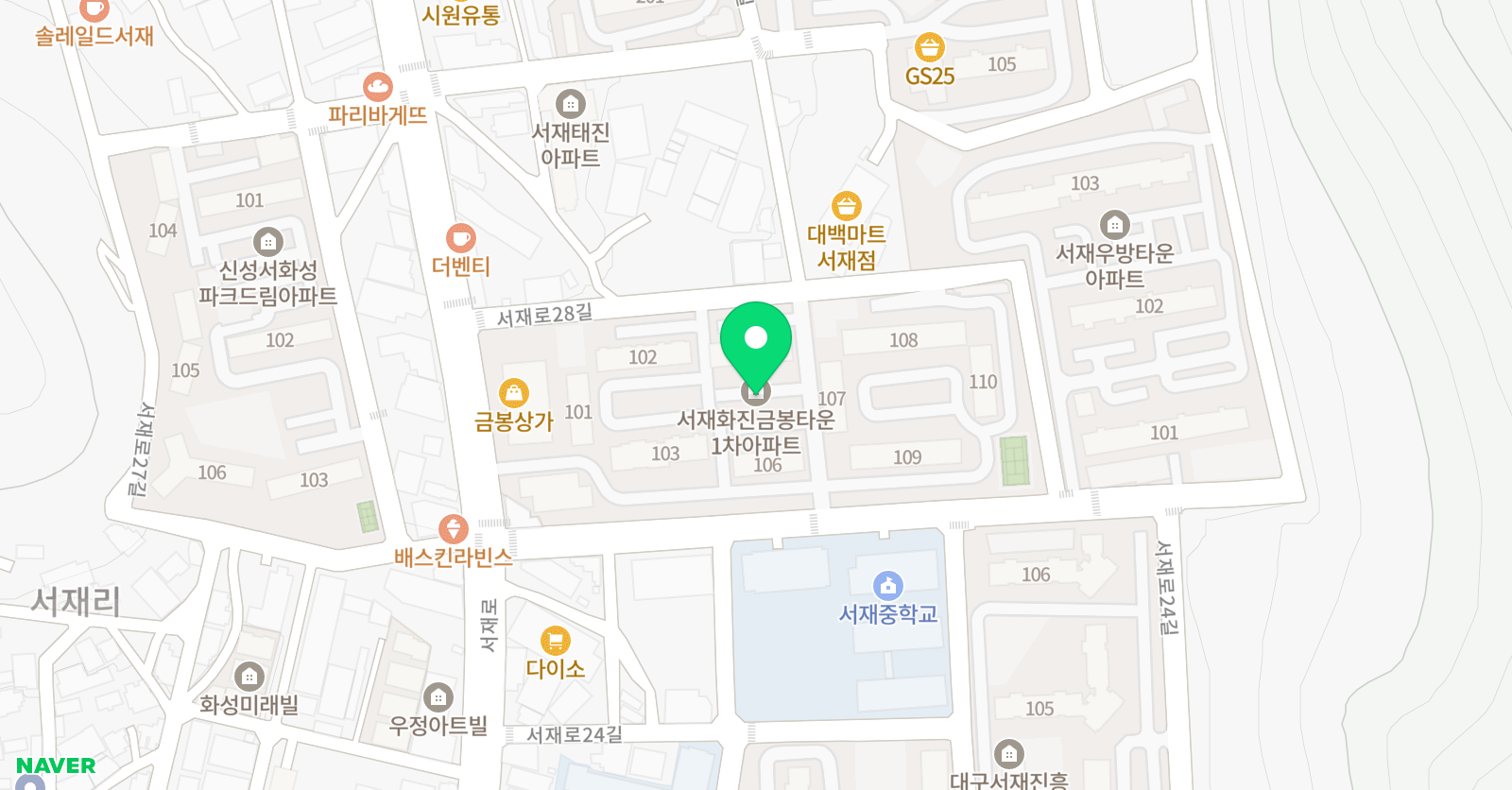 스마트해법수학 수학교습소서재점 위치