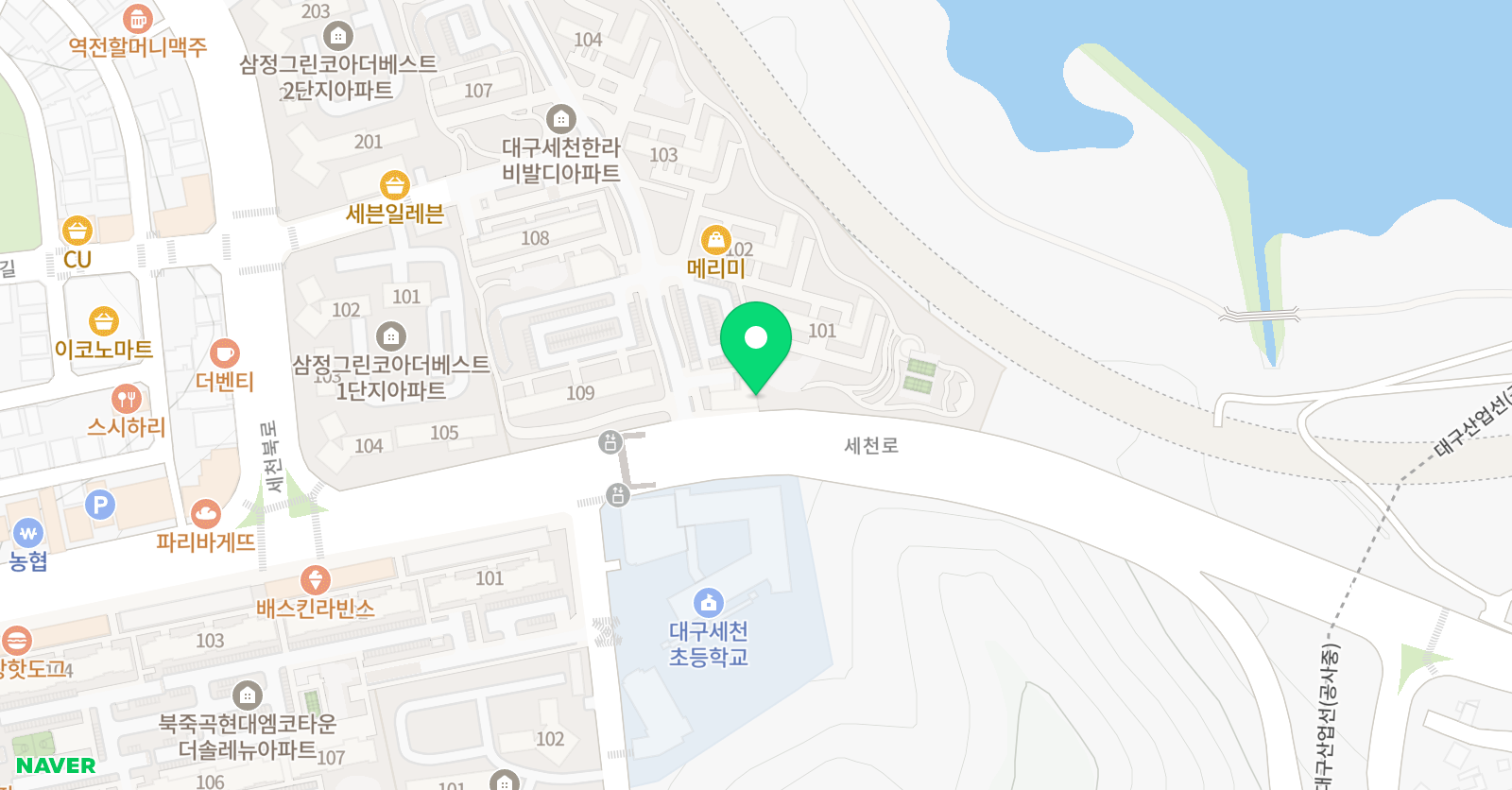 미래엔 영어 세천한라비발디점 위치