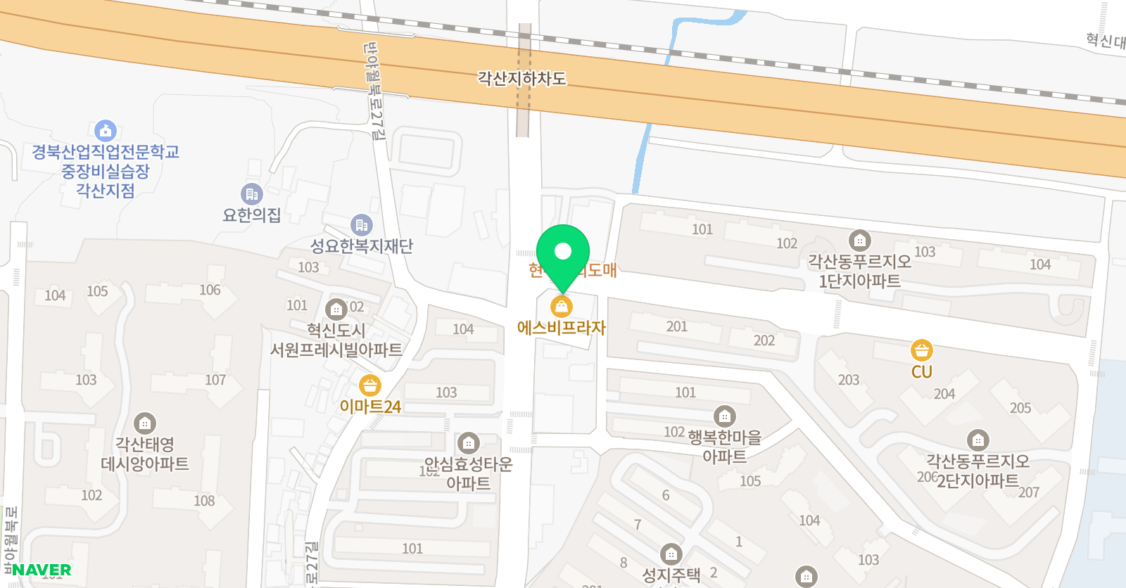 미래엔 수학학원 각산점 위치