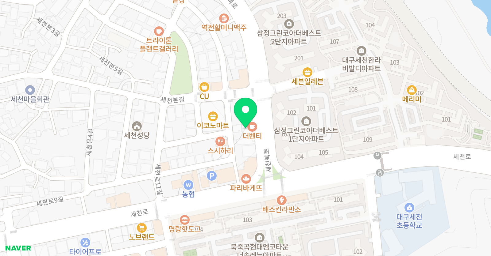 수학의달인 세천점 위치