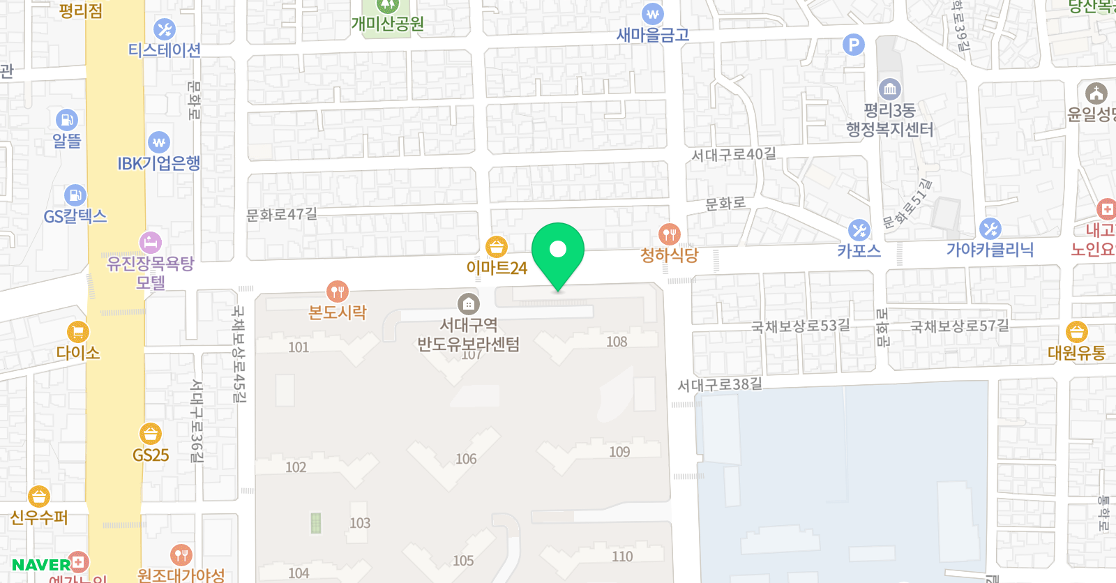 원탑 수학과학학원 위치