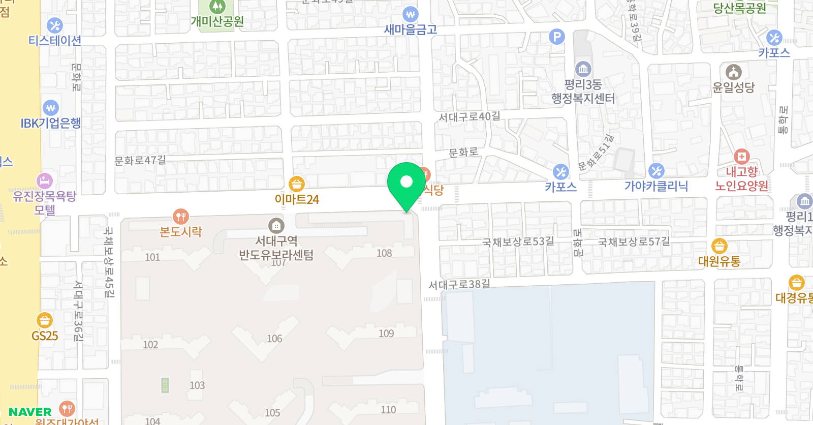 끌레르에땅 아뜰리에 위치