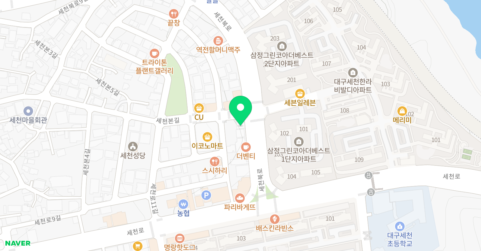 한빛 음악학원 위치