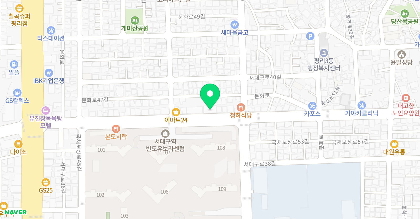 인더짐 어린이스포츠클럽 위치