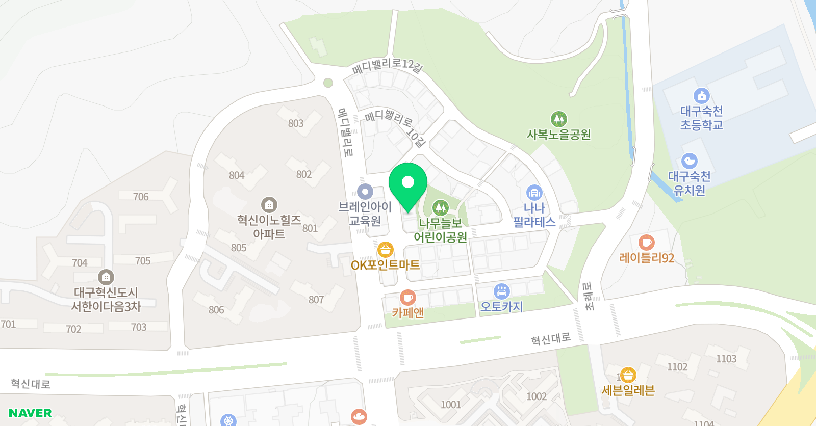 정쌤 수학교습소 위치