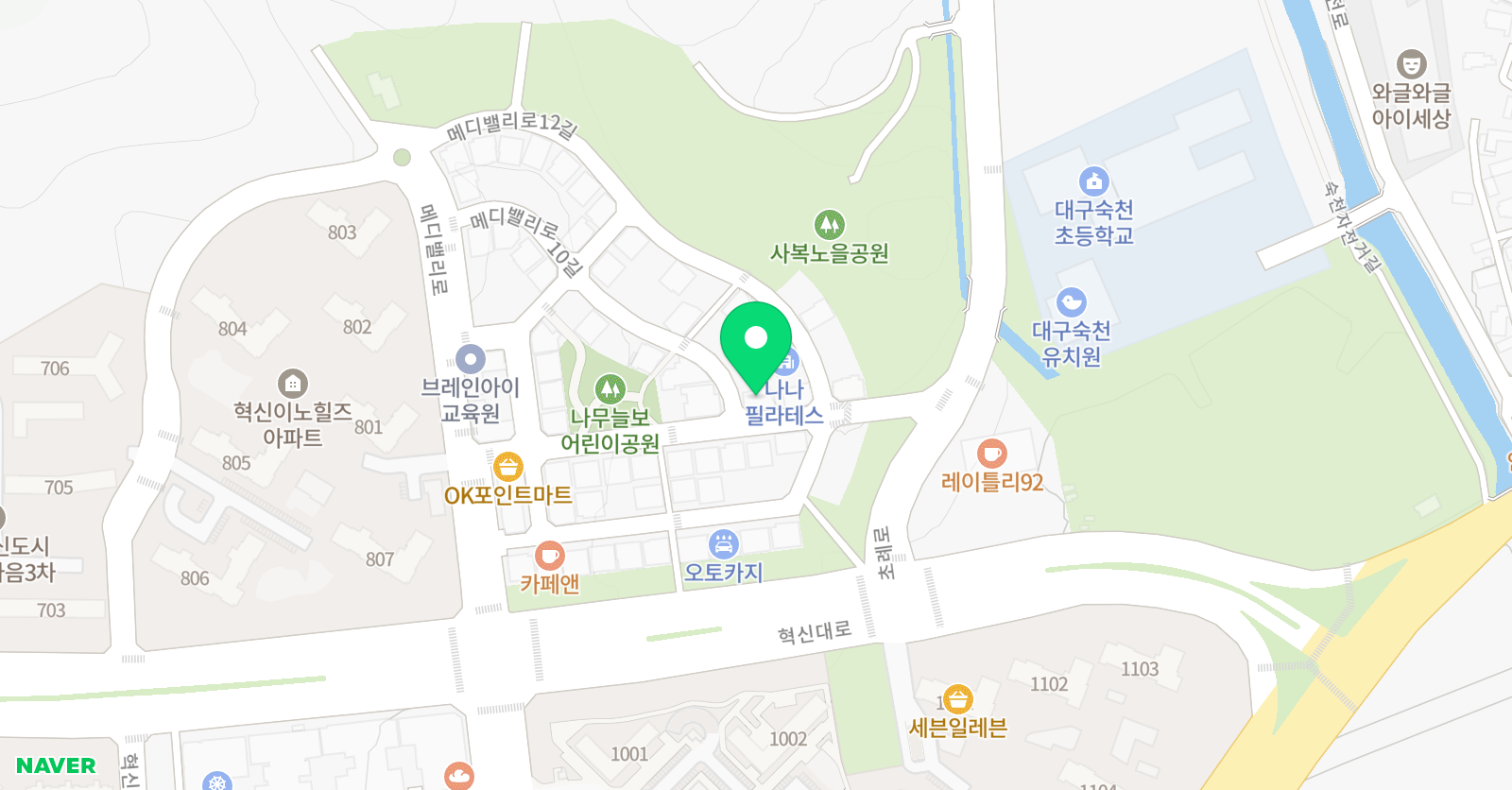 기탄 사고력교실 혁신숙천점 위치