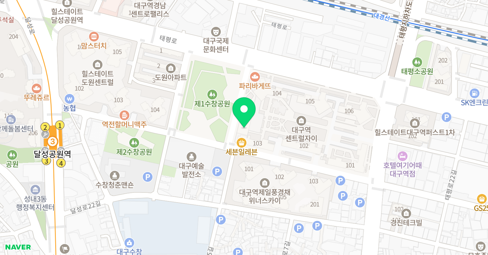 센트럴자이 피아노학원 위치