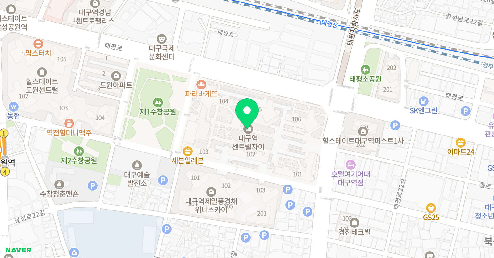 푸르미르 태권도 위치