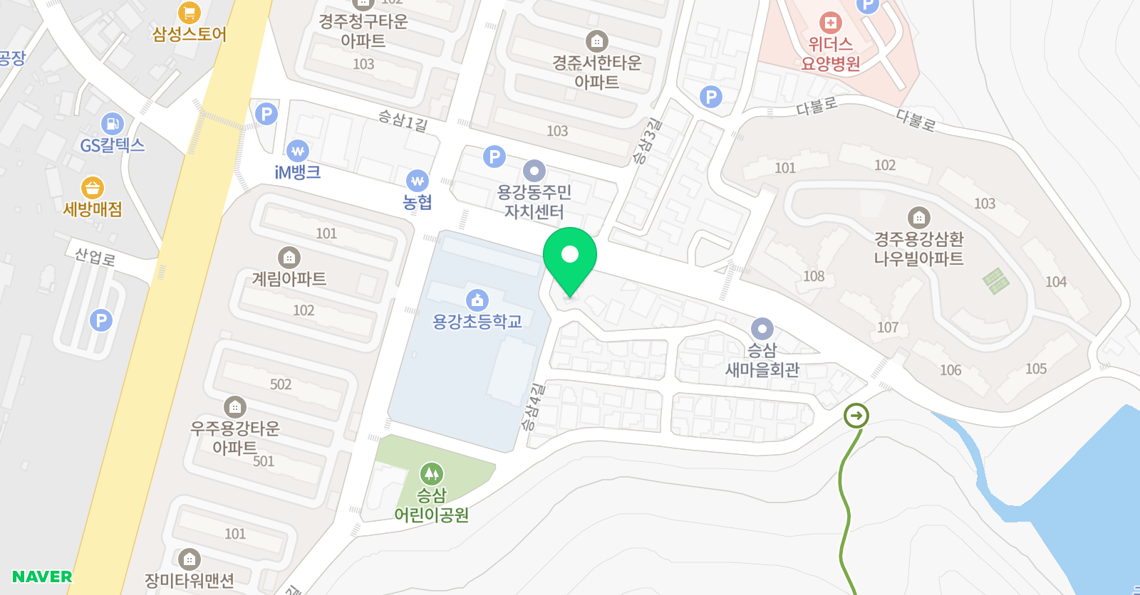 삼성영어셀레나 용강 교습소 위치