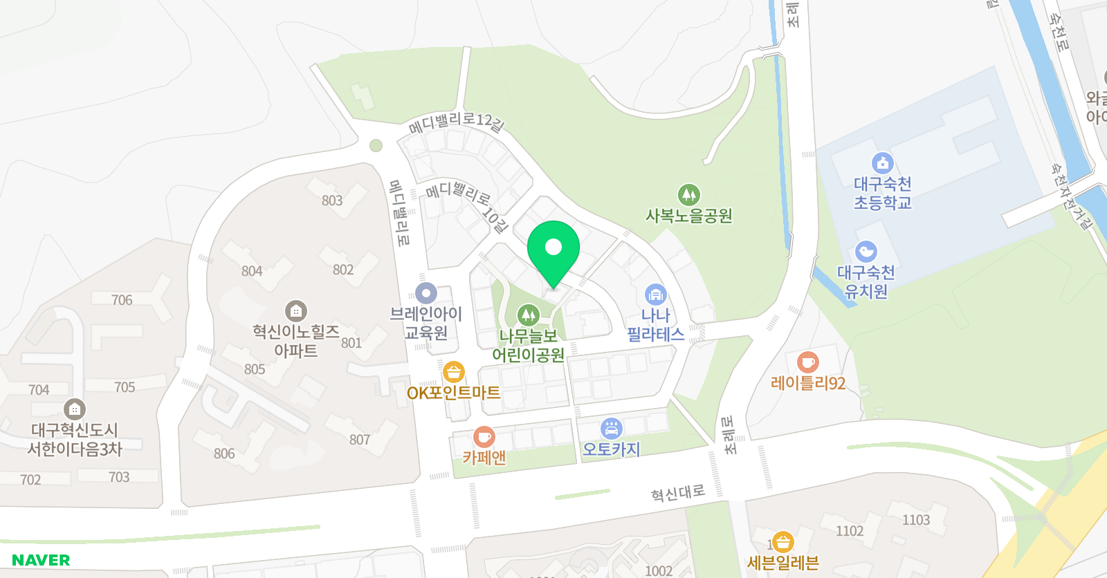 아소비 대구숙천초점 위치