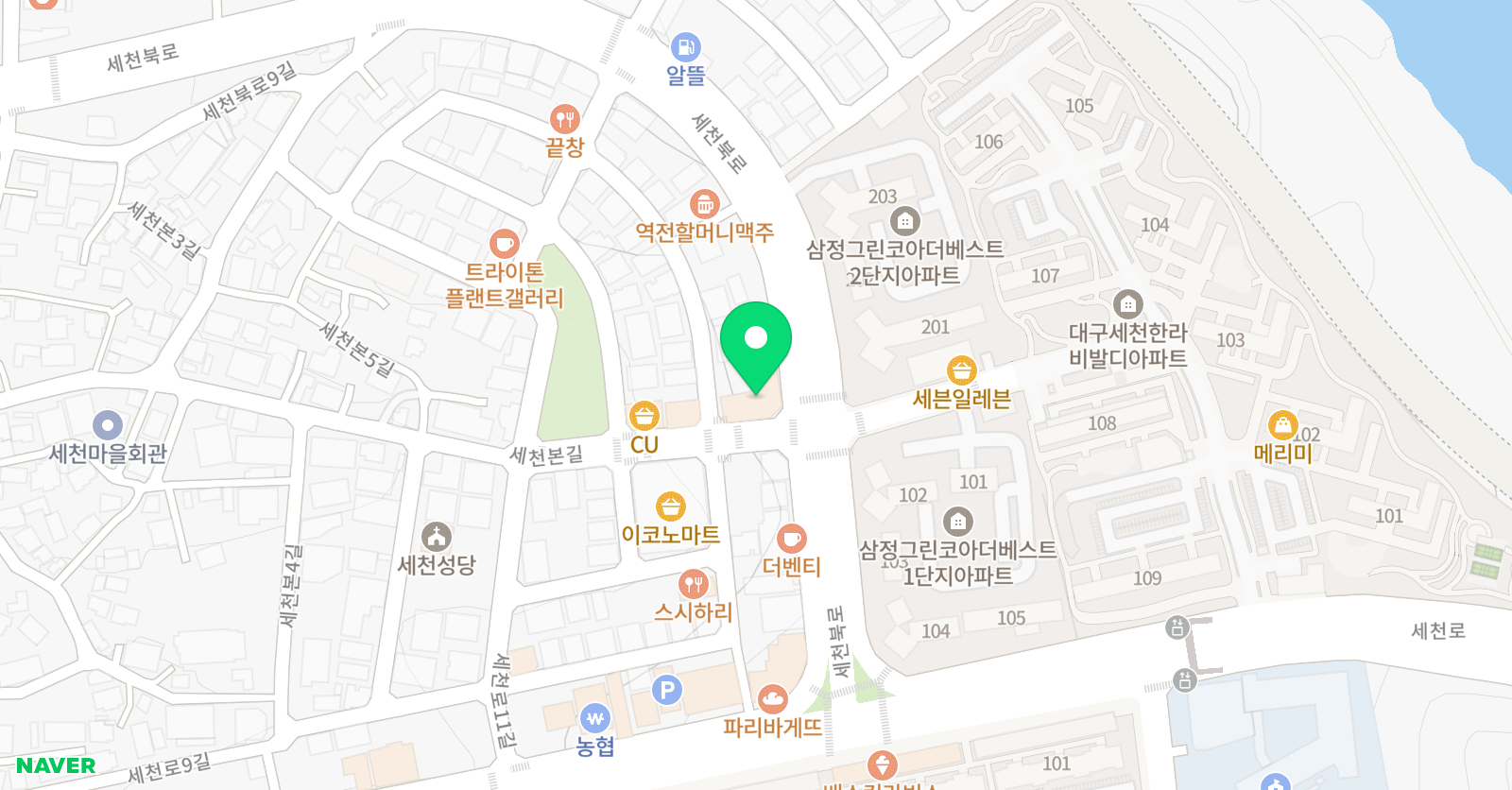 유캔스포츠 다사세천점 위치