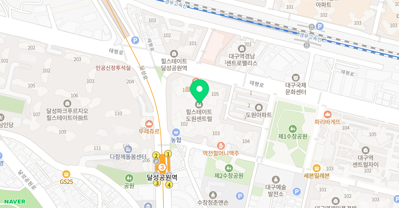 수창태극태권도 위치