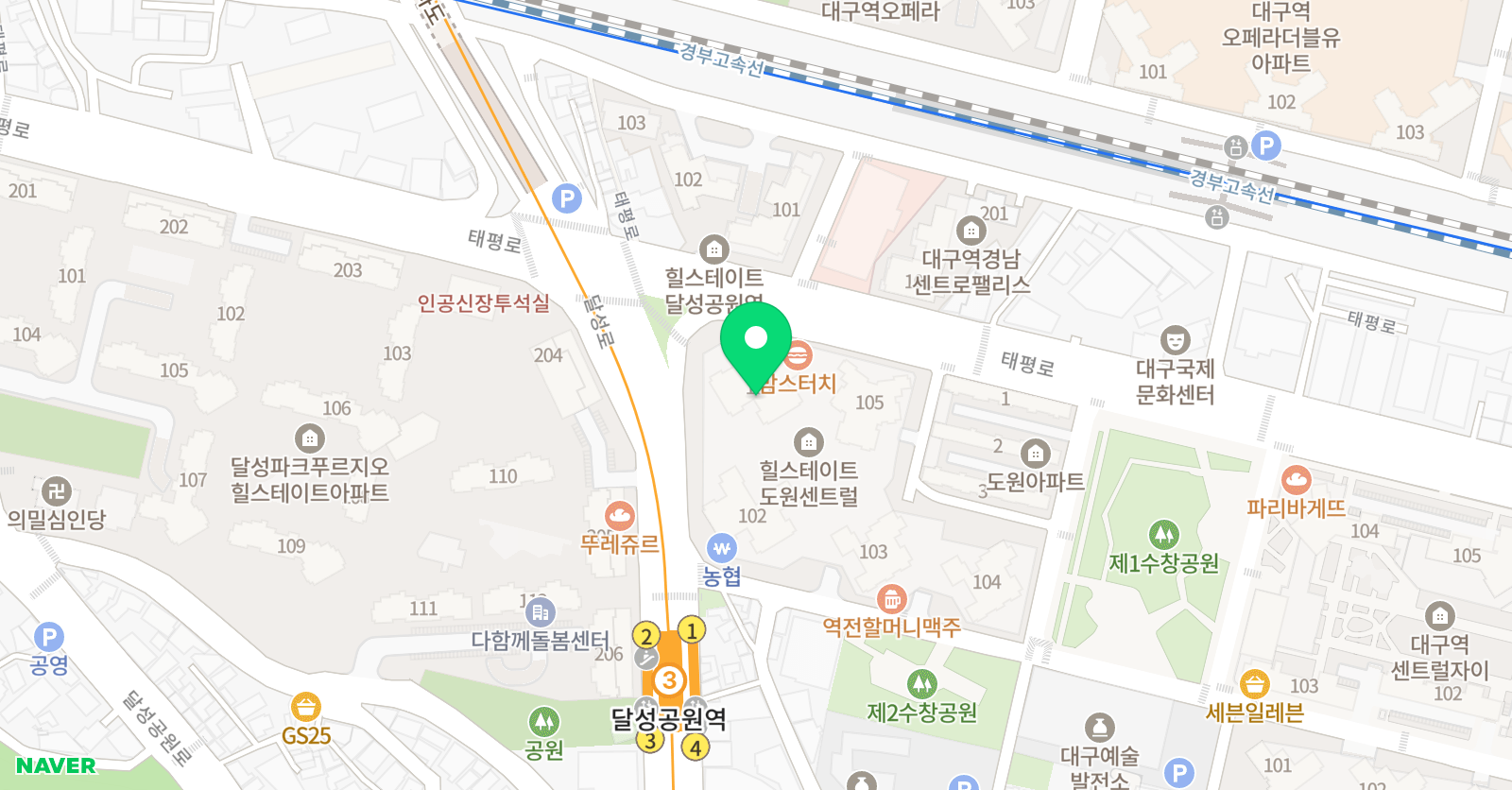 딱풀리는수학 수창초점 위치
