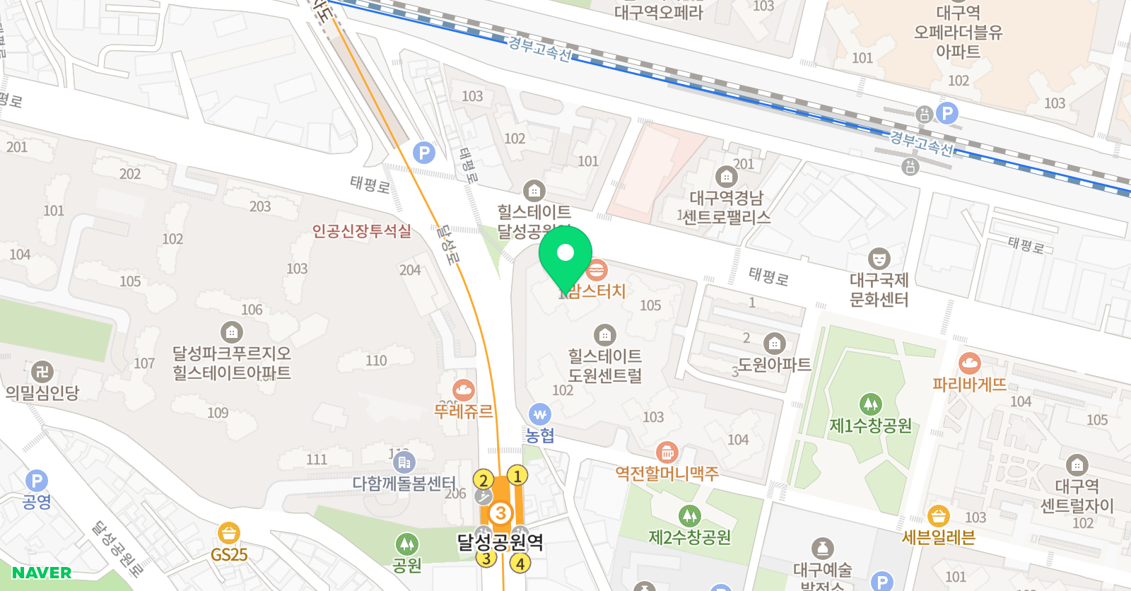 아소비 도원힐스테이트점 위치