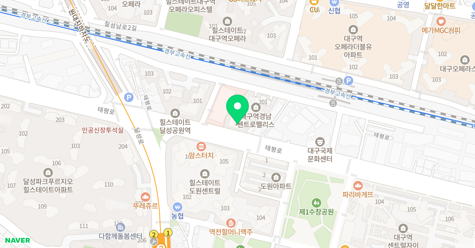기탄사고력교실 대구역경남센트로점 위치