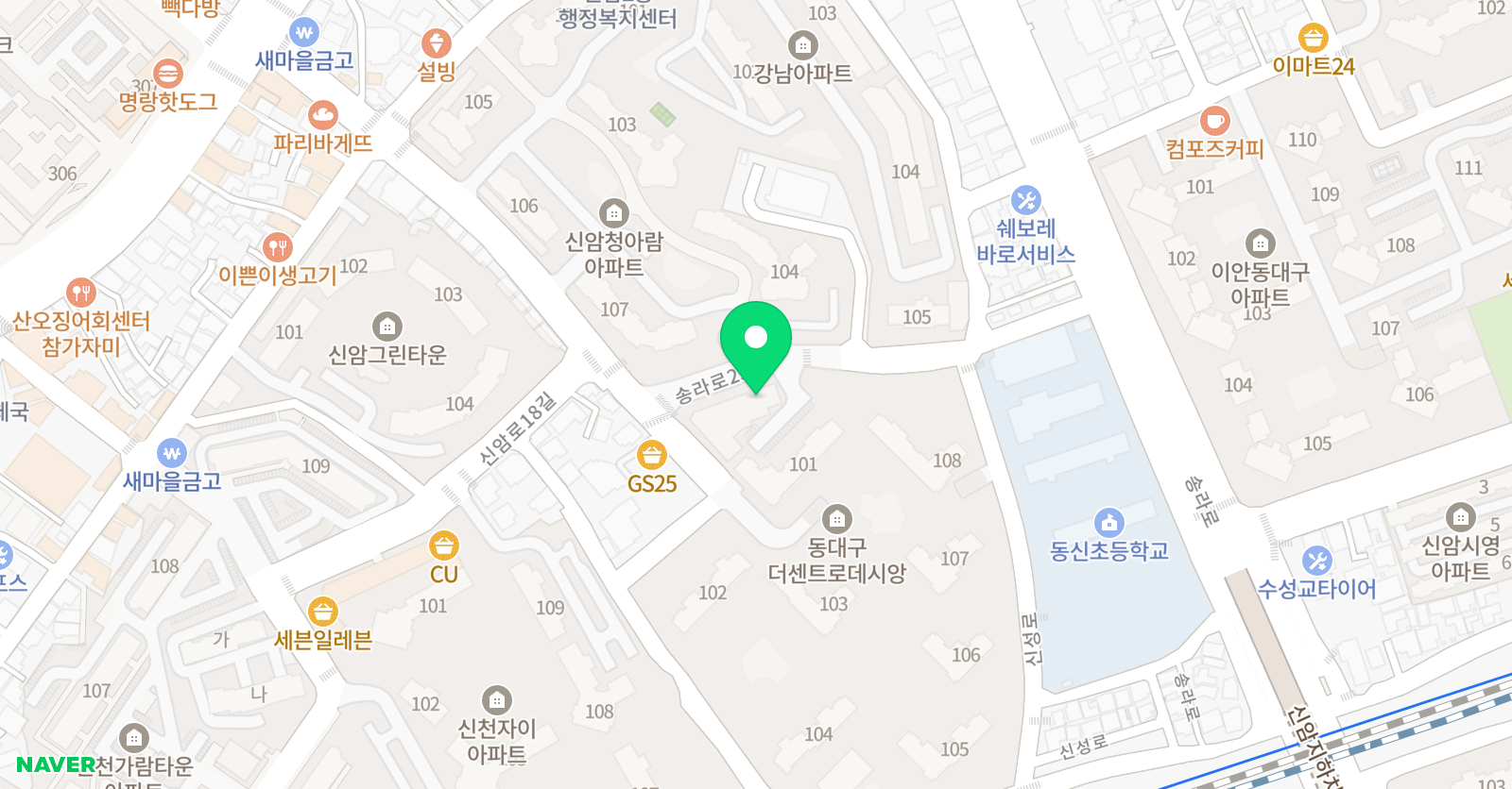 빅토리 주산암산교습소 위치